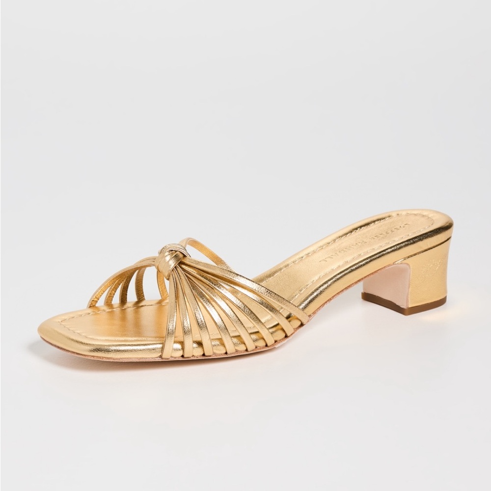 Loeffler Randall hazel knot mid heel sandals